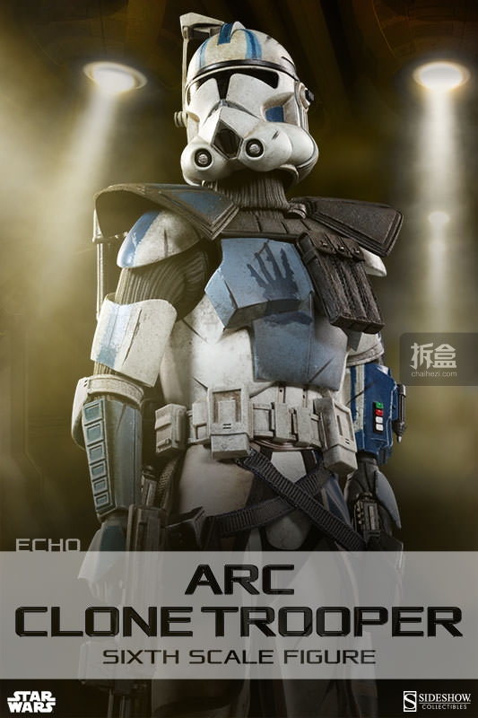 Sideshow新品:1\/6「星球大战」ARC克隆兵Ec