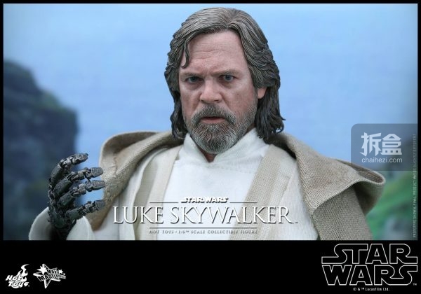 hottoys《星球大战7》1/6 卢克·天行者 luke skywalker 老年版 - 拆