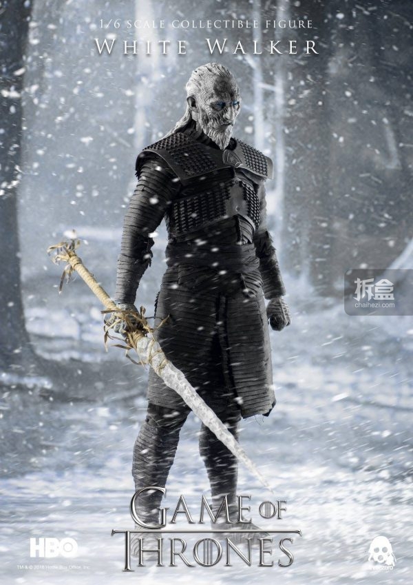 threezero冰与火之歌权力的游戏异鬼whitewalker16可动人偶