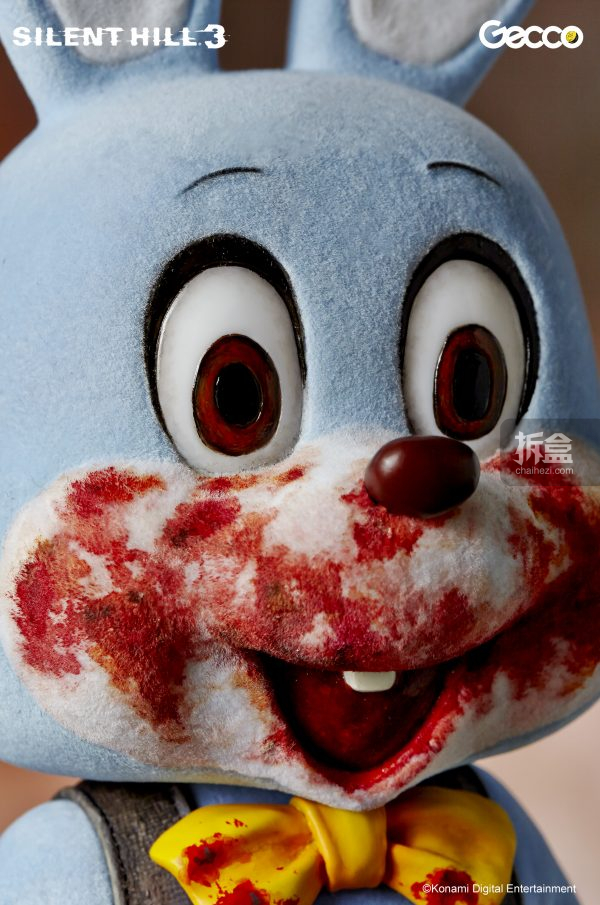 gecco寂静岭3罗比兔恐怖兔子16蓝绿色手办静态雕像